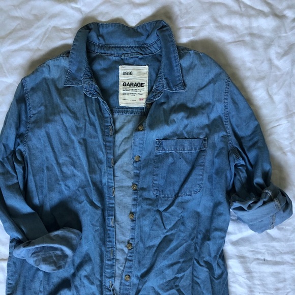 Denim boyfriend button-up - Picture 4 of 5